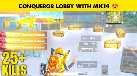 Pubg Mobile Lite Conqueror Lobby With Mk Pubg Lite Mk Gameplay