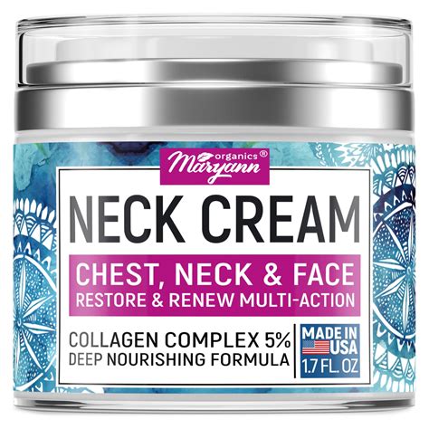 Maryann Organics Collagen Complex Neck Cream Deep Nourishing For All Skin Types Anti Aging