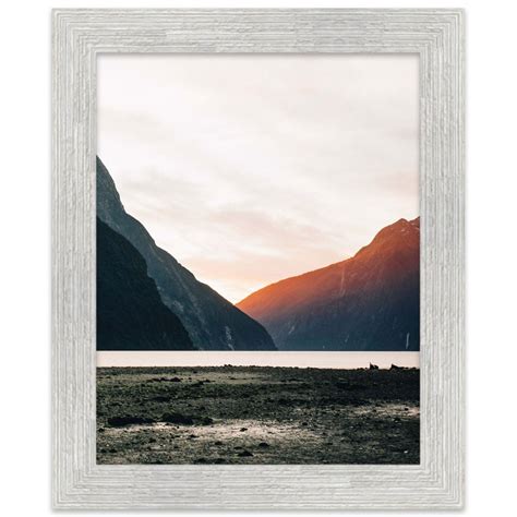 11x15 White Barnwood Picture Frame - With Acrylic Front and Foam Board Backing - Walmart.com ...