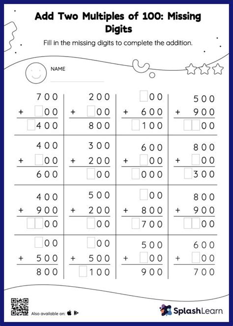 Nd Grade Math Digit Addition Worksheets Free Printable