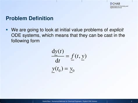 Ppt Ordinary Differential Equations Odes Powerpoint Presentation