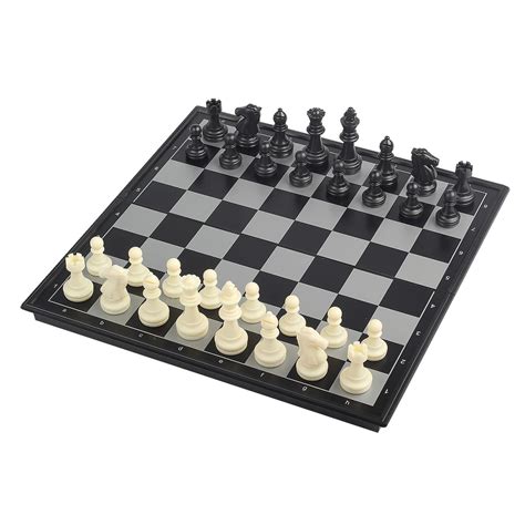 Andux Foldable Magnetic Chess Game Set Board Game With Chess Board And