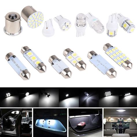 T10 LED Light Car Bulbs 14 PCS Auto Lamp For Interior Dome Map Set Inside White - Walmart.com