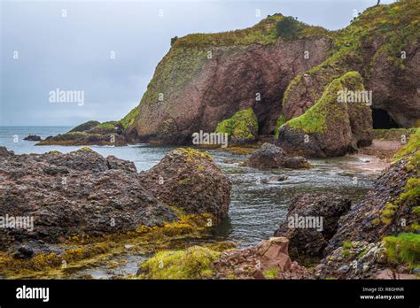 Cushendun Caves Ballymena County Antrim Northern Ireland Stock Photo