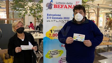 Lotteria Della Befana Primo Premio A Gian Luigi Ceccoli