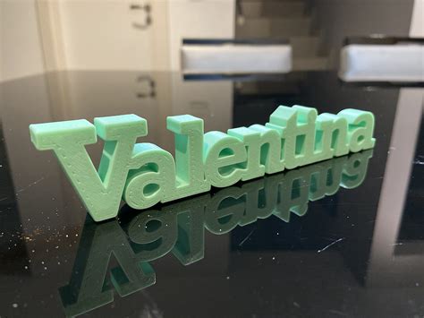 Nome Valentina Para Impressão 3d Criacoisas