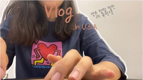 브이로그 Vlog 나는야 돼지런한 유학생🐷미국대학생브이로그 한인마트 털기 소보루빵시나몬 시리얼 미국음식 홈스테이