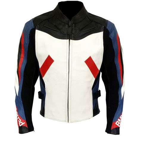 Bmw Multi Color Motorcycle Leather Biker Racing Jacket Leathervale 2024