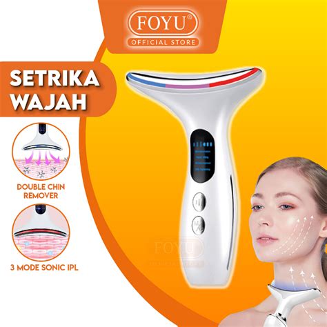 Jual Setrika Wajah Mode Kecantikan Led Penghilang Double Chin Alat