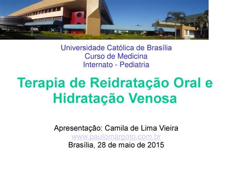 Terapia de Reidratação Oral e Hidratação Venosa ppt carregar