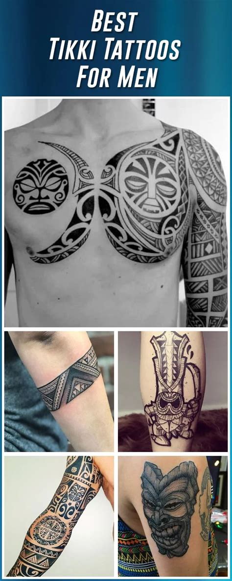 The Best Tiki Tattoos For Men Are On Display In This Photo And It Is Also