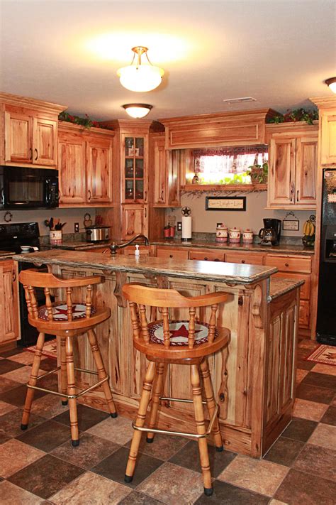 Pin On Kitchen Hickory Kitchen Cabinets Hickory Kitchen Rustic Kitchen Cabinets