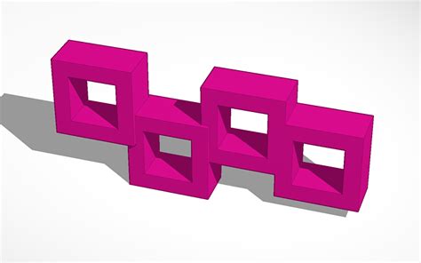 3d Design Closet Pink Plank Square 4 Tinkercad