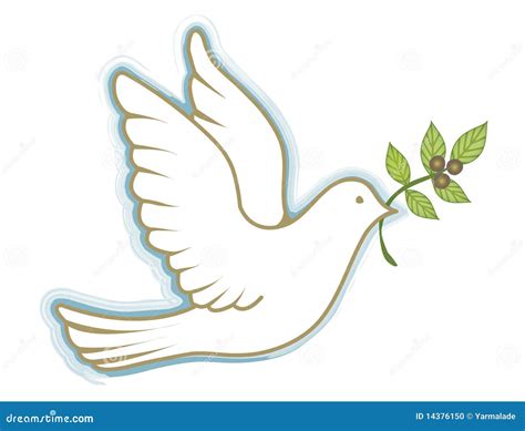 Peace Dove Stock Vector Illustration Of Judaism Olive 14376150