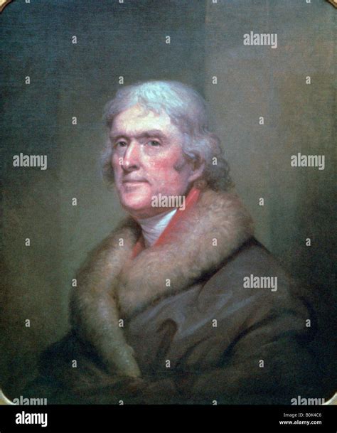 Thomas Jefferson 1805 Artist Rembrandt Peale Stock Photo Alamy