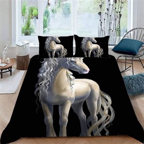 Housse De Couette Licorne X Cm Personnes Pi Ces Ultra Doux