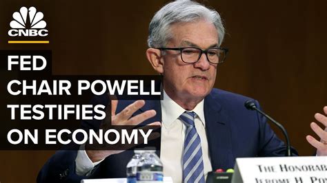 Fed Chair Jerome Powell Testifies On Capitol Hill About Policy And The