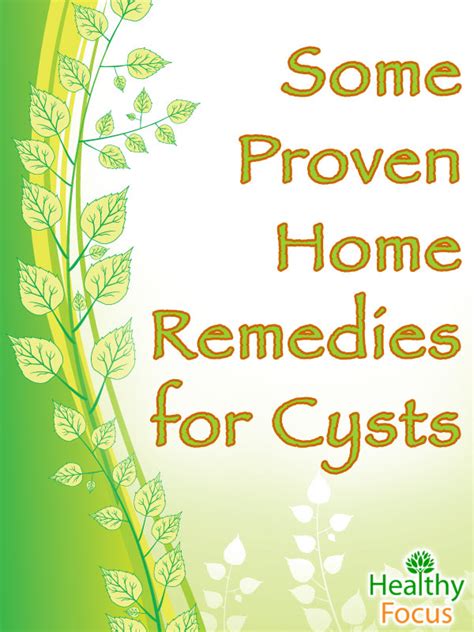 13 Proven Natural Home Remedies For Cysts Updated 2019 Healthy Focus