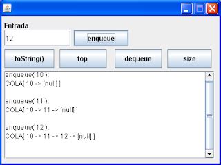 Memoria Dinámica en Java Cola estructura de datos FIFO