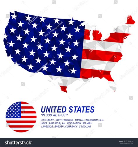 American Flag Overlay On American Map Stock Vector (Royalty Free ...