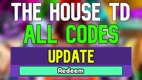 New THE HOUSE TD Codes Roblox THE HOUSE TD Codes January 2024 YouTube