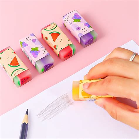 Jual Penghapus Motif Buah Dan Dino Lucu Eraser Peralatan Atk Kantor