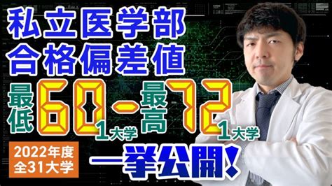 【大公開】私立医学部31大学・偏差値ボーダーランキング（2022年度版） 医学部受験の教科書