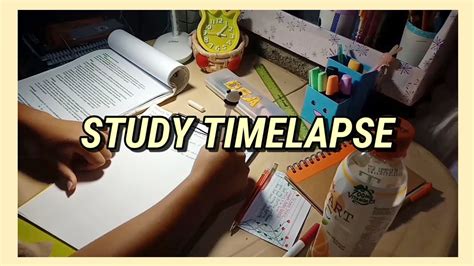 STUDY TIME LAPSE 공부 타임랩스 study vlog study sage YouTube