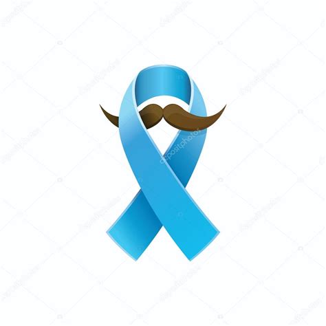 Prostate Cancer Ribbon Mustache