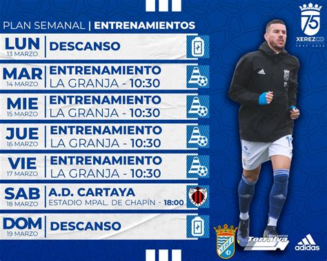 Xerez Club Deportivo On Twitter Plan Semanal Momento De Estar