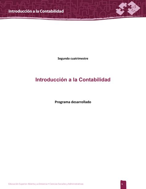 Introducción a la Contabilidad