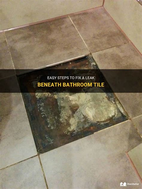 Easy Steps To Fix A Leak Beneath Bathroom Tile Shunshelter