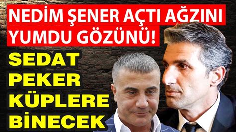 Nedim Şener açtı ağzını yumdu gözünü Sedat Peker küplere binecek