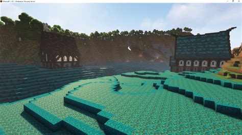 Placing 47 000 Nylium Blocks In A Valley In Minecraft R Minecraft