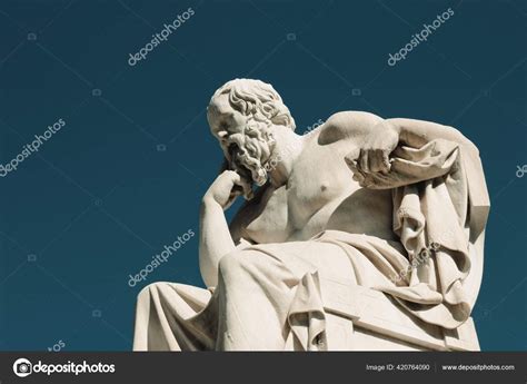 Statue Ancient Greek Philosopher Socrates Athens Greece October