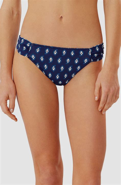 Tommy Bahama Woodblock Reversible Hipster Bikini Bottom Mare Navy