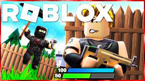 Playing Fortnite In Roblox Fortblox ᴴᴰ Youtube