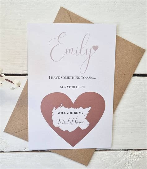 Personalised Will You Be My Bridesmaid Scratch Off Bridesmaid Proposal