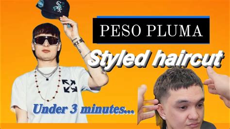 mullet tutorial in under 3 minutes...(Peso Pluma) haircut style - YouTube