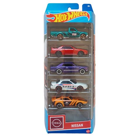 Hot Wheels Biler Nissan 5 Pak Bilerne Er I Skala 1 64