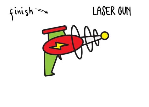 How To Draw A Laser Gun - Plantforce21