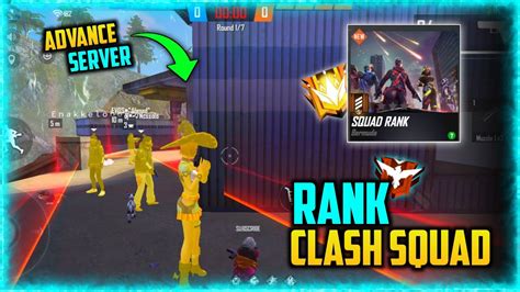 Free Fire Rank Clash Squad In Advance Server 😲🔥 New Mode Now Rank In