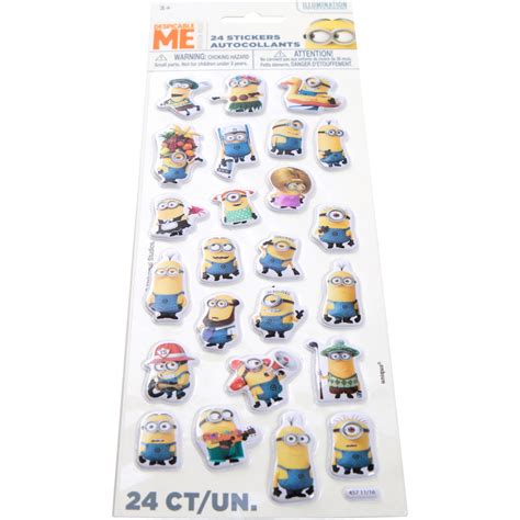 Despicable Me Minions Puffy Sticker Sheet 1ct