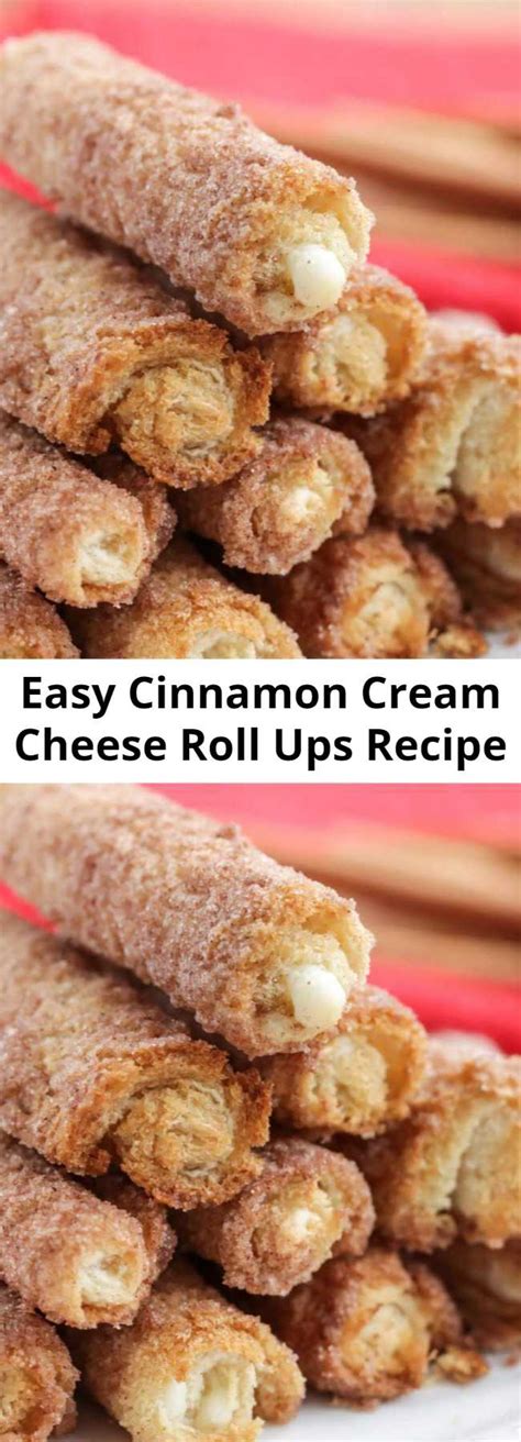 Easy Cinnamon Cream Cheese Roll Ups Recipe Am Chef