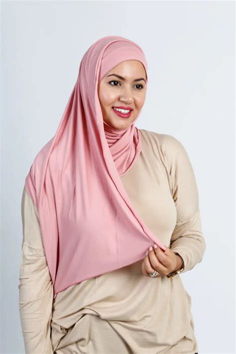 Hijab Sans Pingles Rose Maya Square