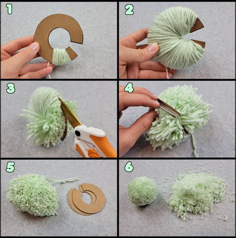 Six Ways To Make A Diy Pom Pom Crafting Basics Pastel Craft Cafe