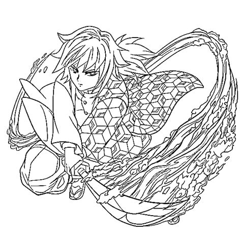 Giyu De Demon Slayer Coloring Pages Coloriages Giyu Tomioka Porn Sex