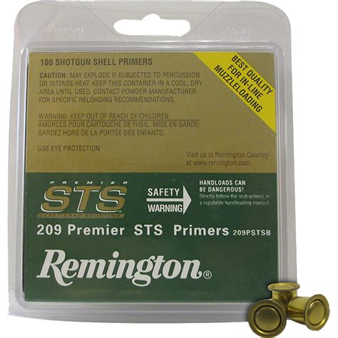 Remington Shotshell Primers 209 Premier Sts Clampack 100 Pk Hazmat