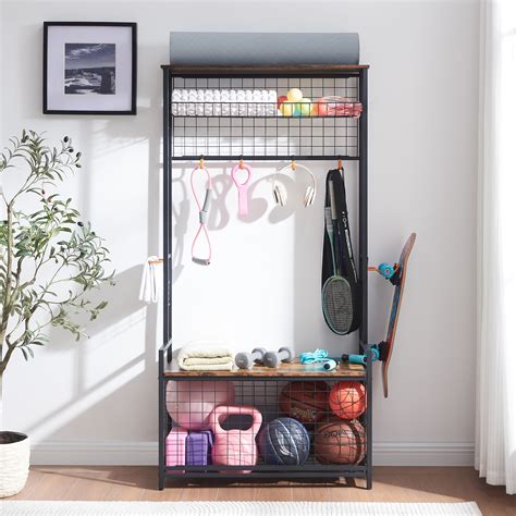 Ufurpie Garage Sports Equipment Organizer System Ball Gear Basketball