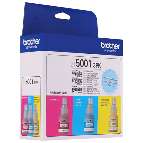 Tripack De Tintas Brother BT5001 3PK Colores